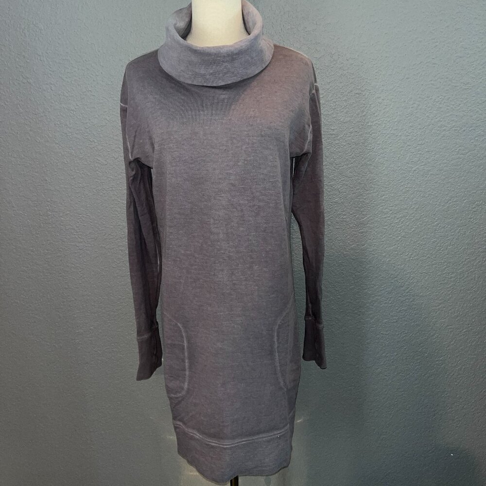 ATHLETA Eco Lunar Wash Cowl Neck Dress
